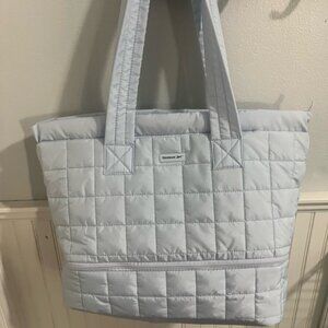 Reebok Light Blue Quilted Tote Bag